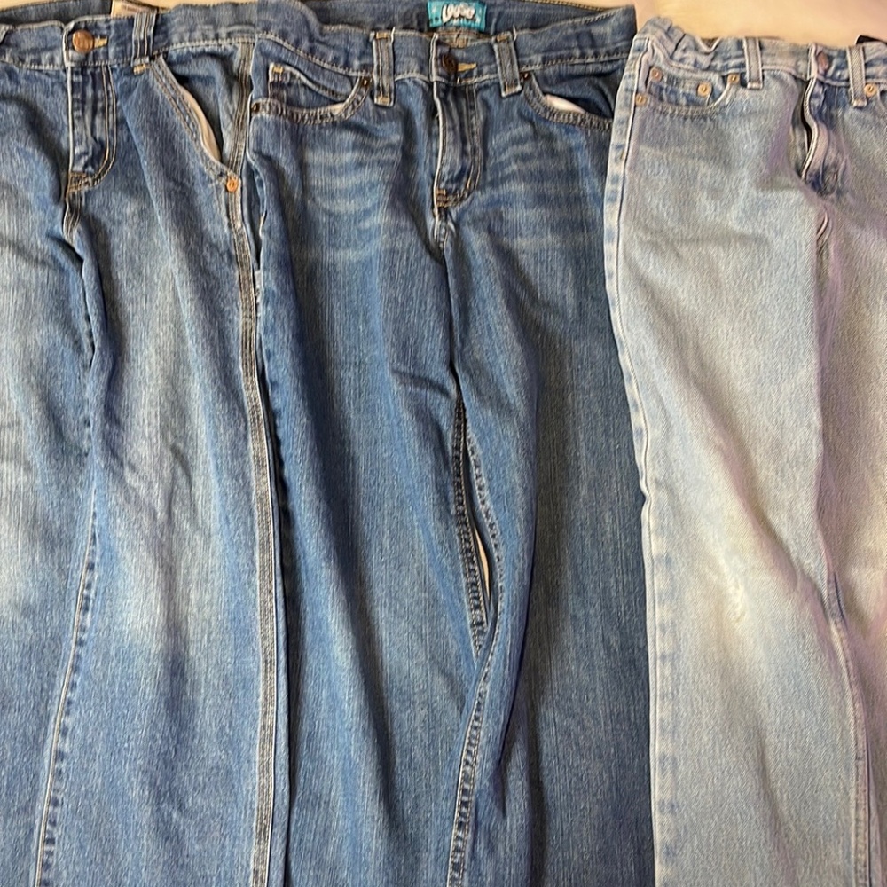 Bundle 2 boys jeans sold as a set sizes 7 slim, 8,8